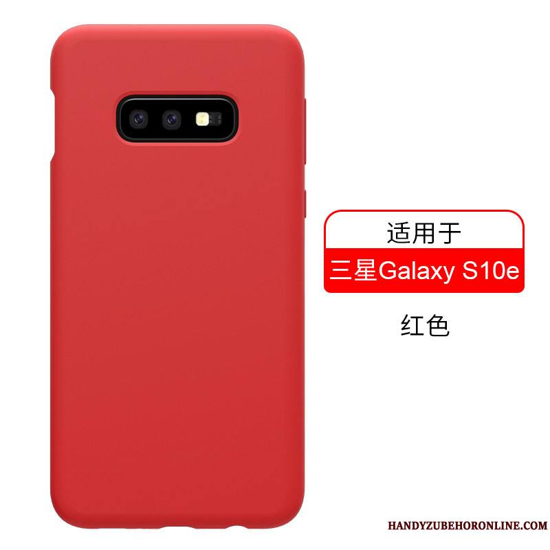 Samsung Galaxy S10e Coque Étui Incassable Tout Compris Fluide Doux Or Protection Silicone