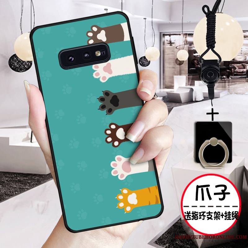 Samsung Galaxy S10e Dessin Animé Étoile Fluide Doux Gaufrage Coque De Téléphone Charmant Incassable