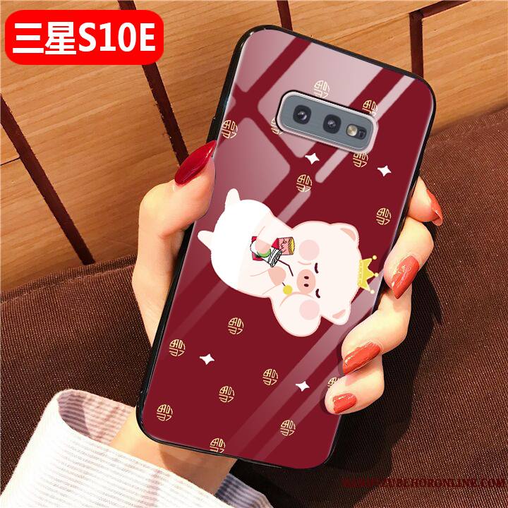 Samsung Galaxy S10e Difficile Coque De Téléphone Incassable Protection Rouge Silicone Tout Compris