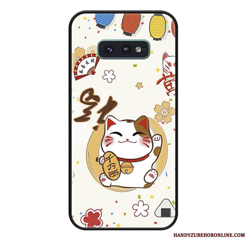 Samsung Galaxy S10e Incassable Coque De Téléphone Simple Marque De Tendance Richesse Chat Charmant