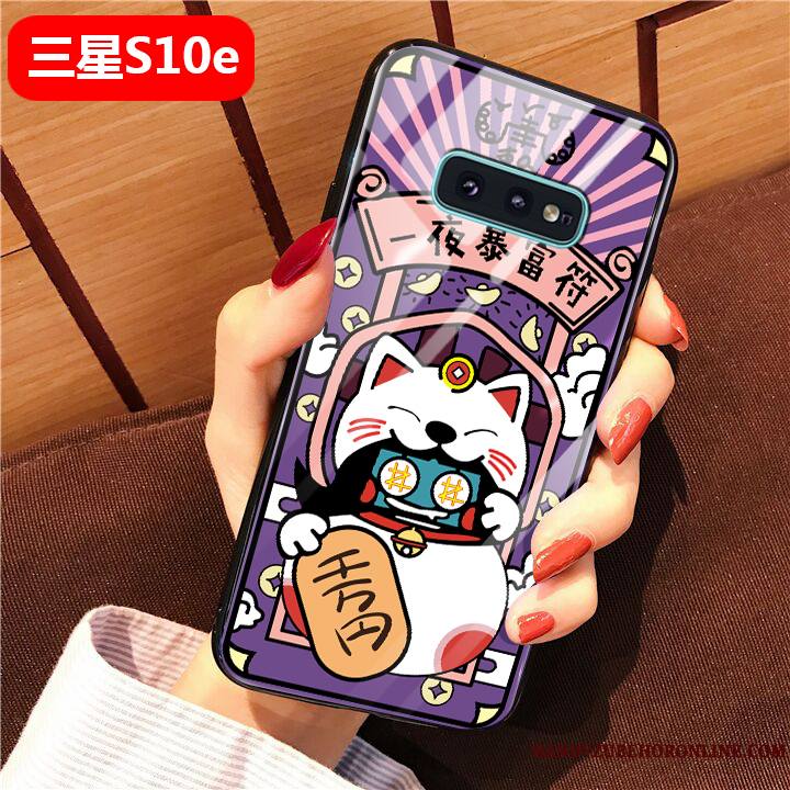 Samsung Galaxy S10e Incassable Mode Nouveau Coque De Téléphone Violet Dessin Animé Créatif