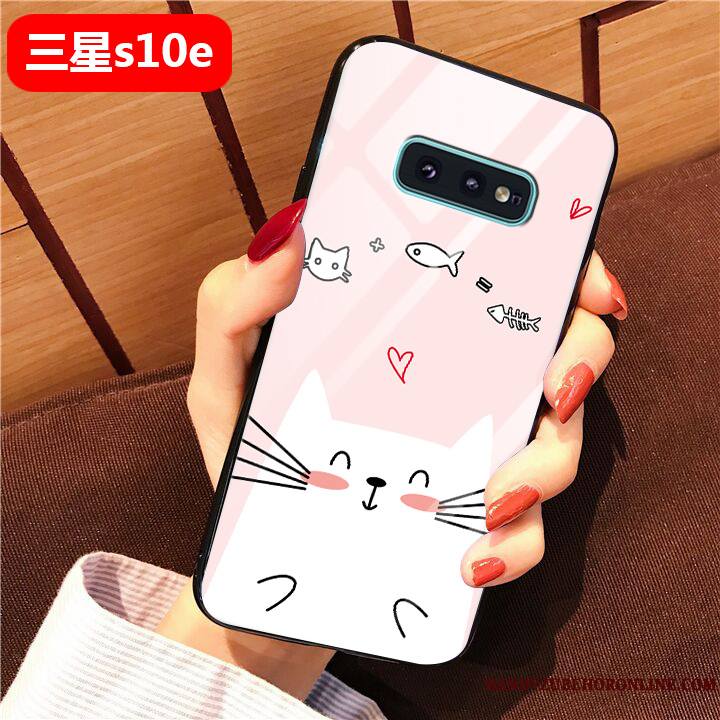 Samsung Galaxy S10e Jaune Simple Coque Étoile Silicone Incassable Dessin Animé