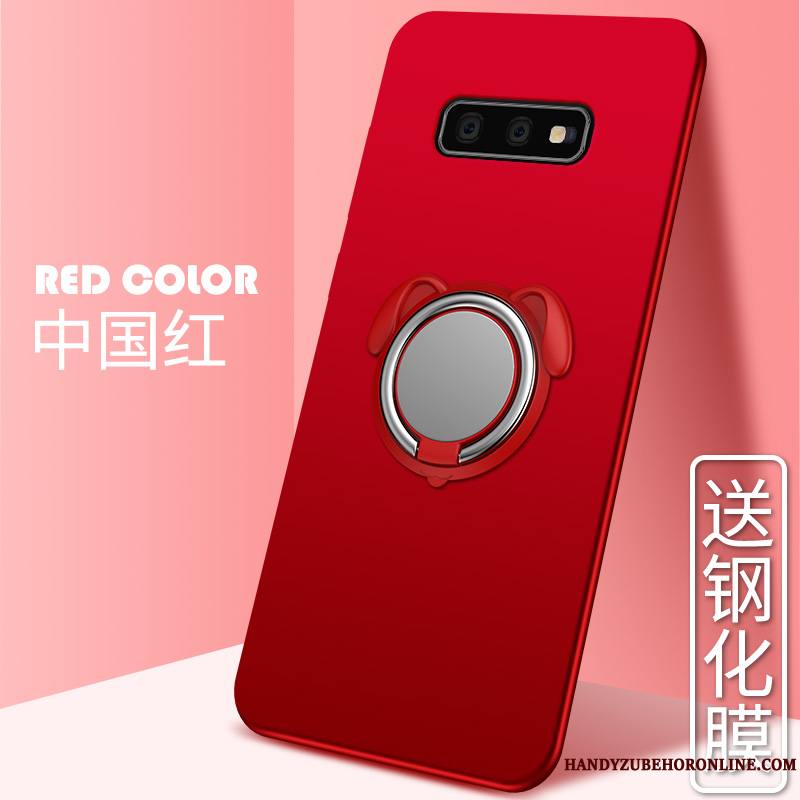 Samsung Galaxy S10e Magnétisme Étui Étoile Rose À Bord Coque De Téléphone Anneau