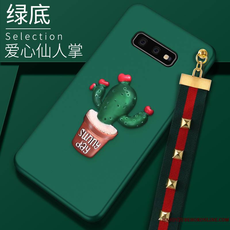 Samsung Galaxy S10e Marque De Tendance Coque Téléphone Portable Amour Étui Net Rouge Nouveau