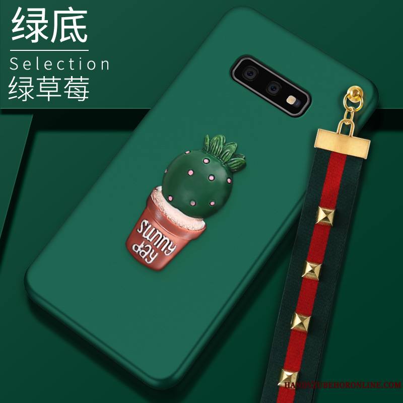 Samsung Galaxy S10e Marque De Tendance Coque Téléphone Portable Amour Étui Net Rouge Nouveau