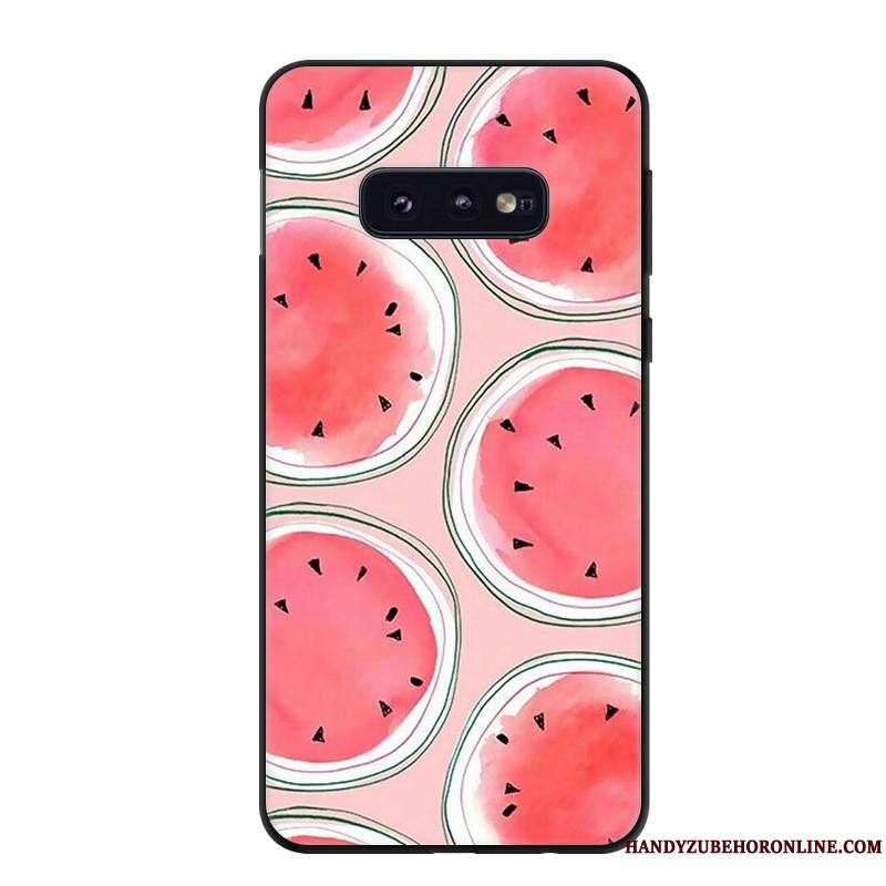 Samsung Galaxy S10e Protection Coque De Téléphone Étoile Vert Personnalité Délavé En Daim Fluide Doux