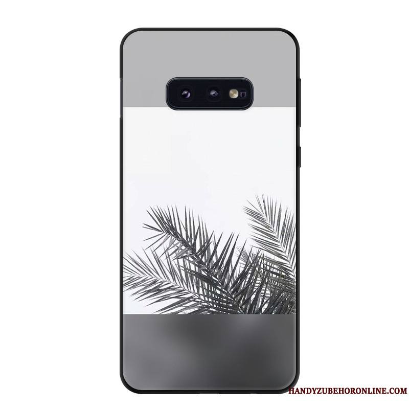 Samsung Galaxy S10e Protection Coque De Téléphone Étoile Vert Personnalité Délavé En Daim Fluide Doux