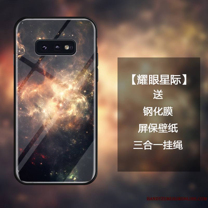 Samsung Galaxy S10e Simple Incassable Rose Étoile Créatif Ornements Suspendus Coque De Téléphone