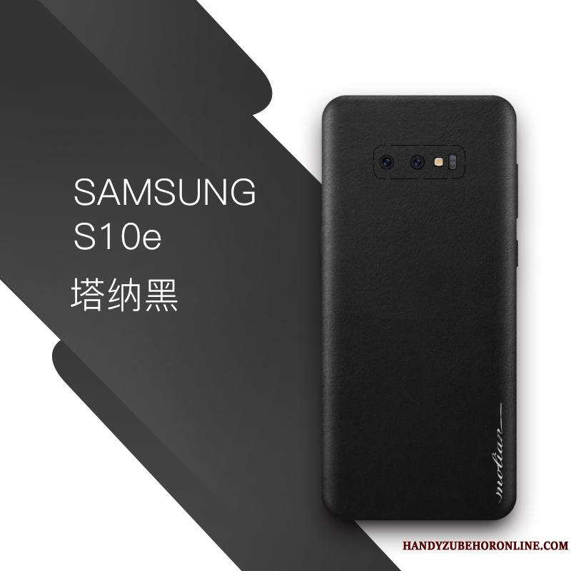 Samsung Galaxy S10e Étoile Bleu Cuir Véritable Tout Compris Étui Coque De Téléphone Protection