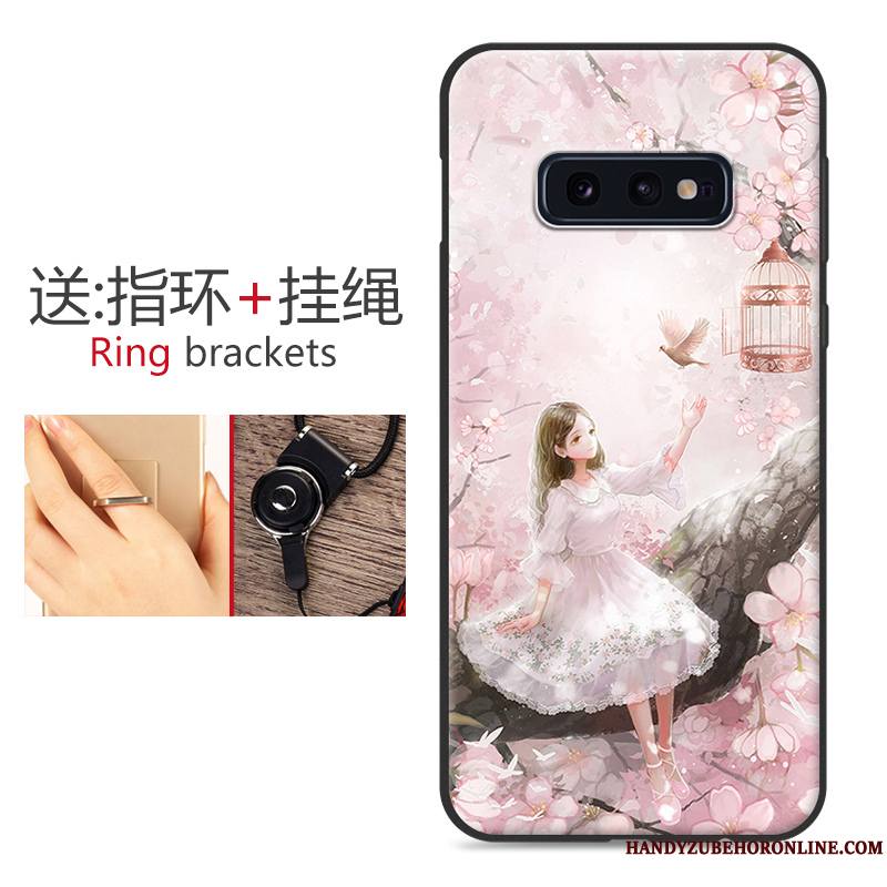 Samsung Galaxy S10e Étoile Dessin Animé Coque De Téléphone Tout Compris Fluide Doux Délavé En Daim Protection