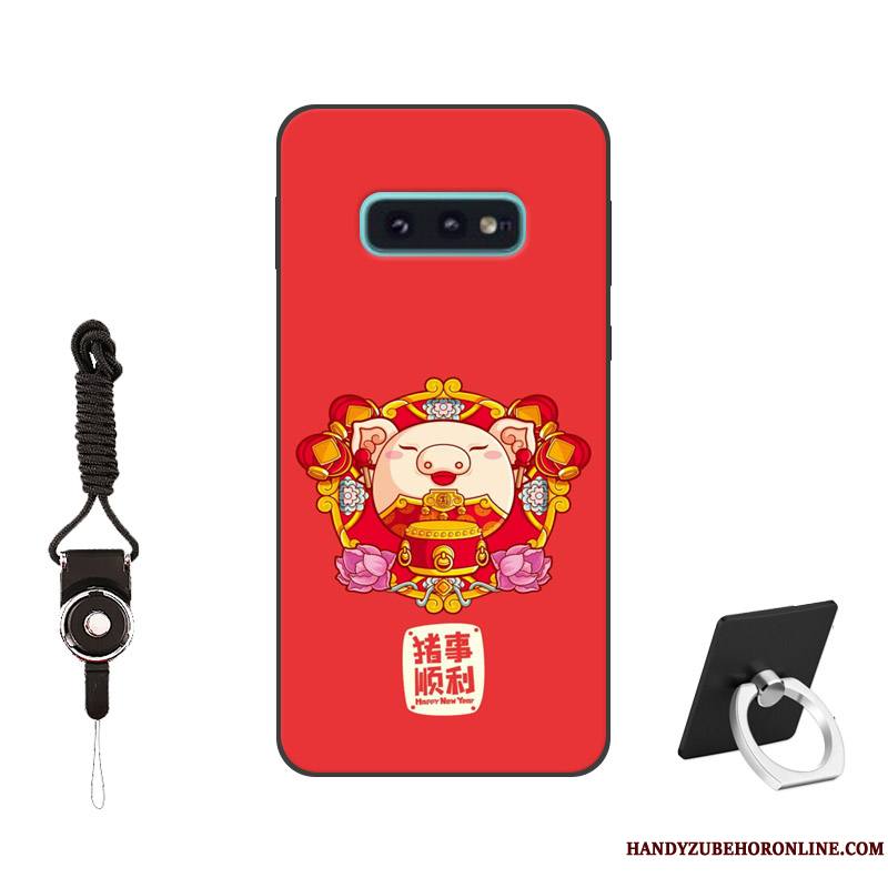 Samsung Galaxy S10e Étui Peinture Téléphone Portable Personnalisé Coque De Téléphone Rose Créatif