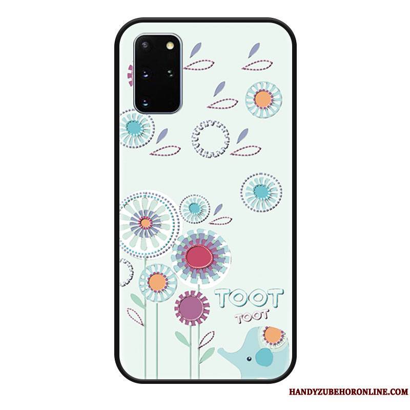 Samsung Galaxy S20 Coque De Téléphone Pissenlit Protection Délavé En Daim Étui Incassable Dessin Animé