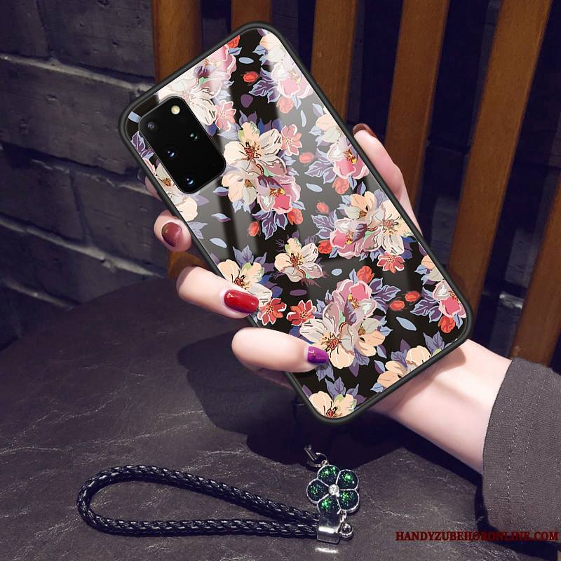 Samsung Galaxy S20+ Coque Incassable Protection Art Tournesol Fleur Verre Silicone