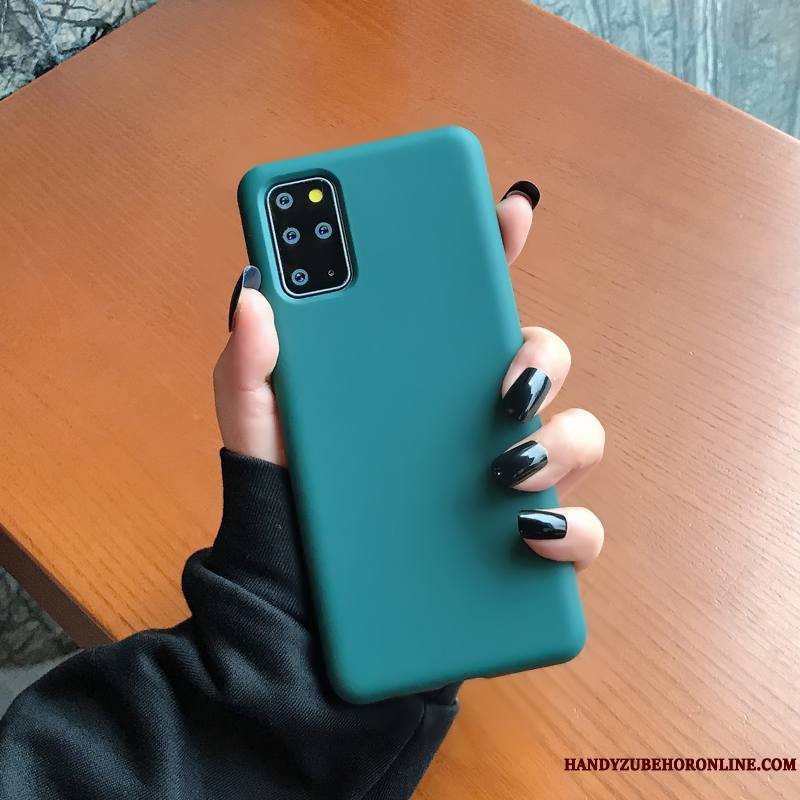 Samsung Galaxy S20+ Coque Protection Tout Compris Personnalité Bleu Étoile Couleur Unie Plaine