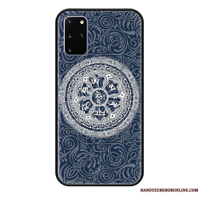 Samsung Galaxy S20+ Coque Vintage Personnalité Incassable Étui Protection Gaufrage Tendance