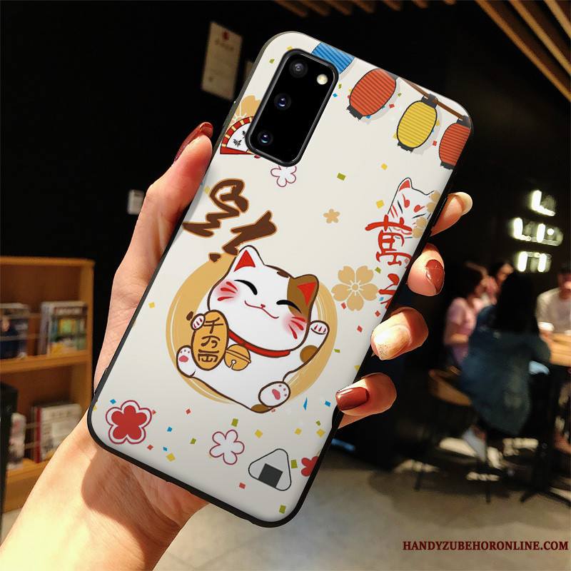 Samsung Galaxy S20 Coque Étoile Silicone Chat Étui Incassable Dessin Animé Richesse