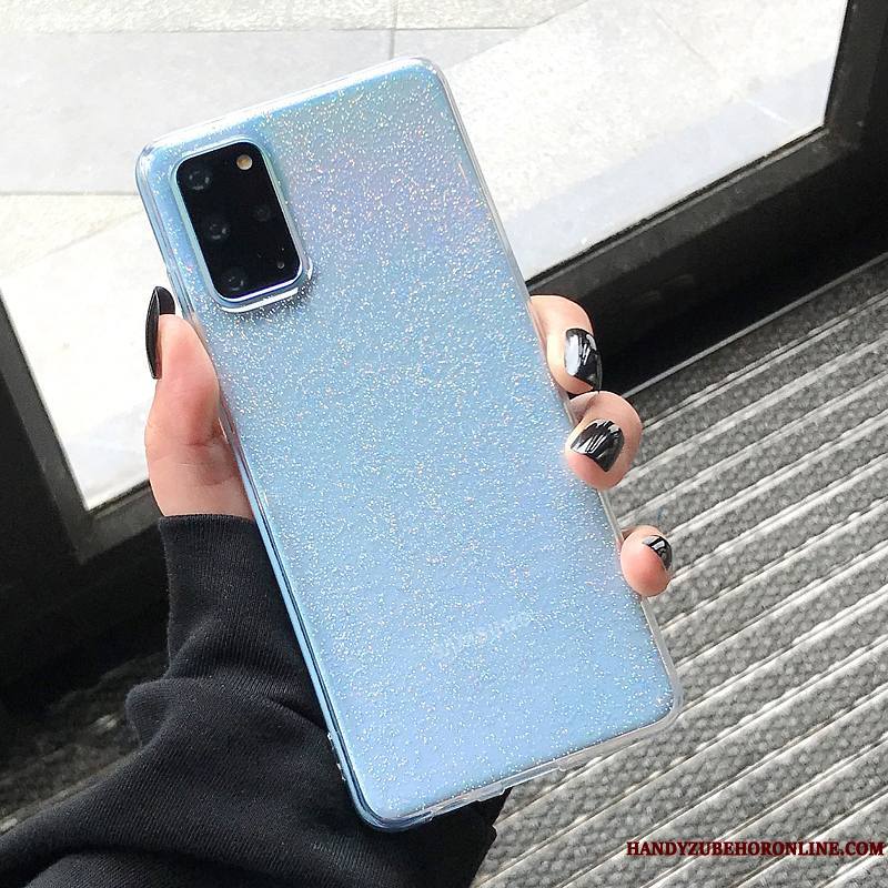 Samsung Galaxy S20+ Dégradé Étoile Ornements Suspendus Vent Violet Étui Coque De Téléphone