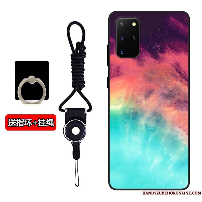 Samsung Galaxy S20+ Fluide Doux Tout Compris Vent Coque De Téléphone Silicone Étoile Amoureux