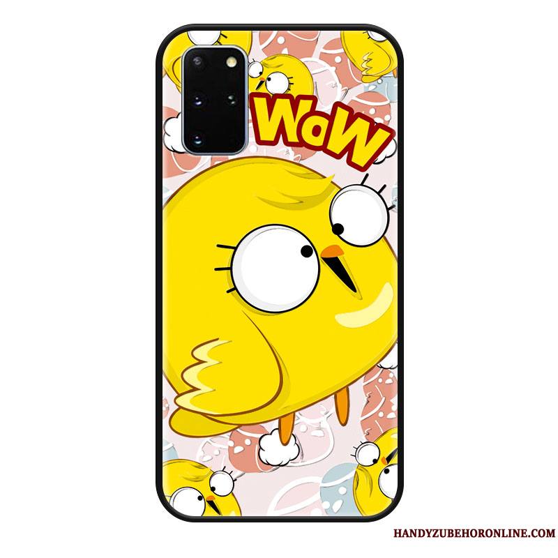 Samsung Galaxy S20+ Tendance Dessin Animé Poulet Délavé En Daim Petit Coque De Téléphone Protection