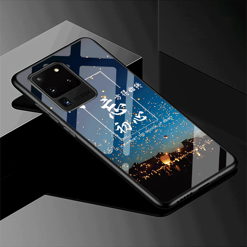 Samsung Galaxy S20 Ultra Coque Noir Étui Protection Étoile Incassable Modèle Personnalité