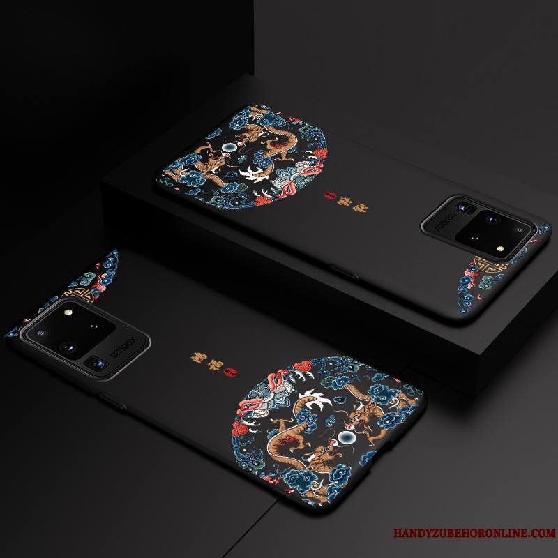 Samsung Galaxy S20 Ultra Créatif Coque Tendance Étoile Étui Vent Rouge