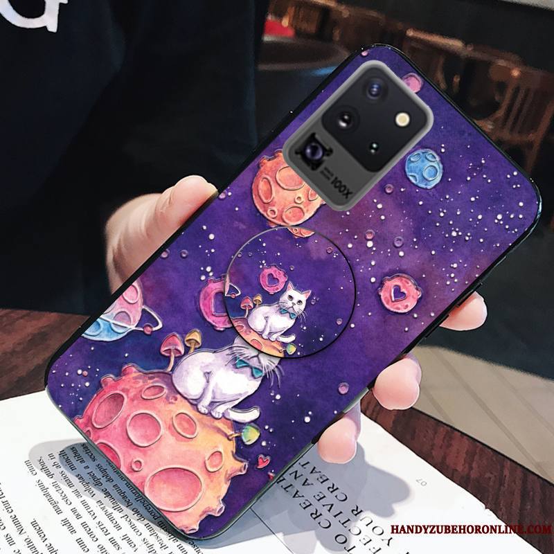 Samsung Galaxy S20 Ultra Créatif Fluide Doux Vent Ours Petit Coque De Téléphone Animal