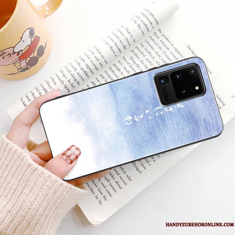 Samsung Galaxy S20 Ultra Dessin Animé Créatif Dégradé Silicone Coque De Téléphone Personnalité Tendance