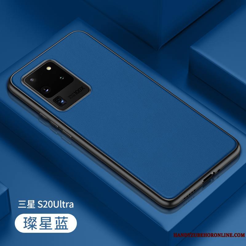 Samsung Galaxy S20 Ultra Étui Personnalité Coque De Téléphone Incassable Créatif Fluide Doux Cuir