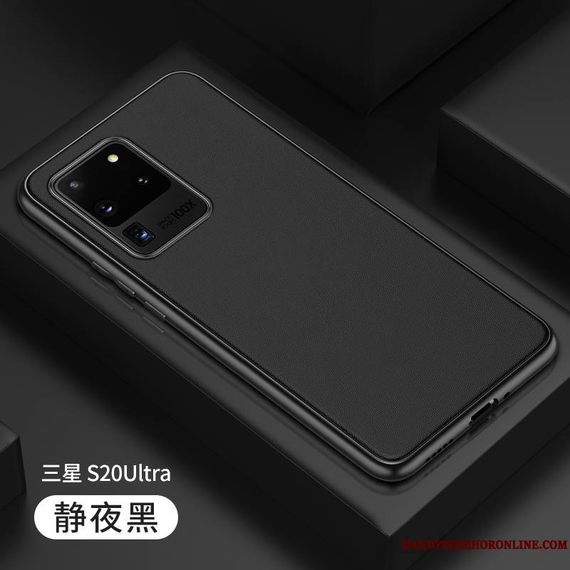 Samsung Galaxy S20 Ultra Étui Personnalité Coque De Téléphone Incassable Créatif Fluide Doux Cuir