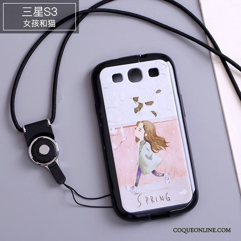 Samsung Galaxy S3 Blanc Étoile Silicone Coque De Téléphone Ornements Suspendus Étui Téléphone Portable