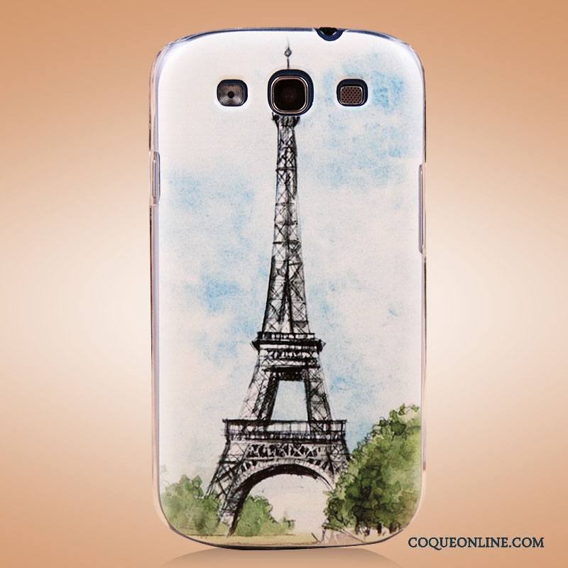 Samsung Galaxy S3 Coque Couvercle Arrière Protection Bleu Dessin Animé Étoile Peinture Étui