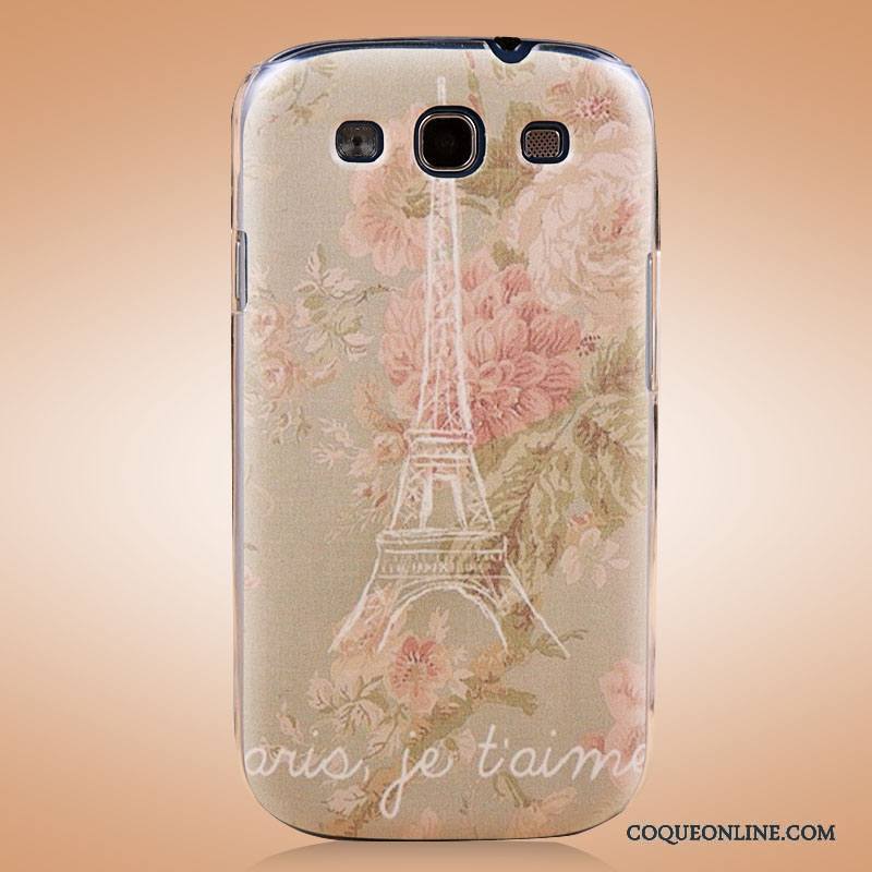 Samsung Galaxy S3 Coque Couvercle Arrière Protection Bleu Dessin Animé Étoile Peinture Étui