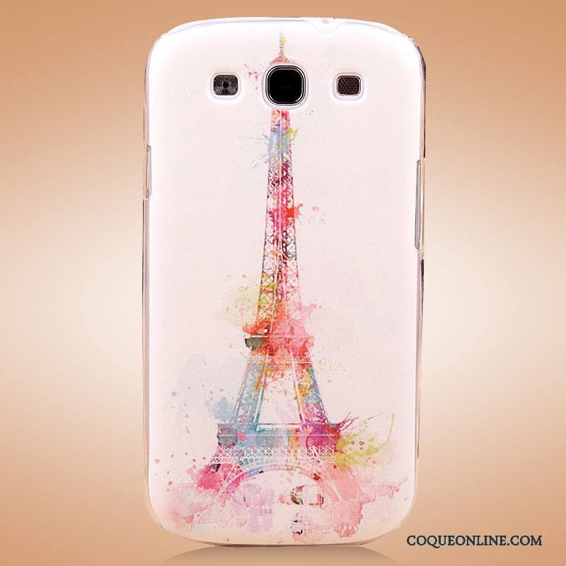 Samsung Galaxy S3 Coque Couvercle Arrière Protection Bleu Dessin Animé Étoile Peinture Étui