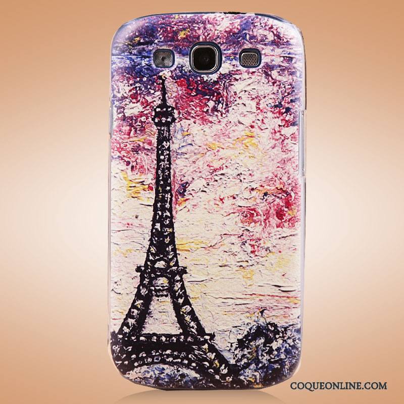 Samsung Galaxy S3 Coque Couvercle Arrière Protection Bleu Dessin Animé Étoile Peinture Étui