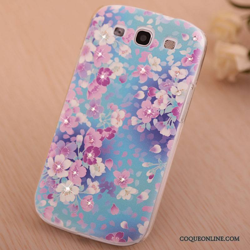 Samsung Galaxy S3 Coque De Téléphone Strass Peinture Étui Rose Tendance Étoile