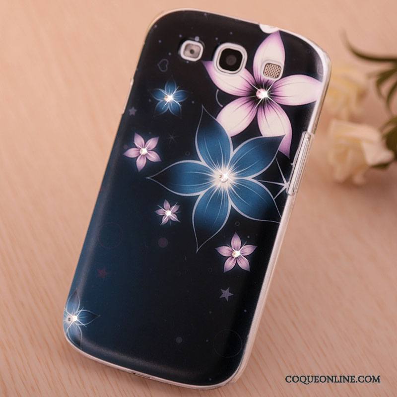 Samsung Galaxy S3 Coque De Téléphone Strass Peinture Étui Rose Tendance Étoile