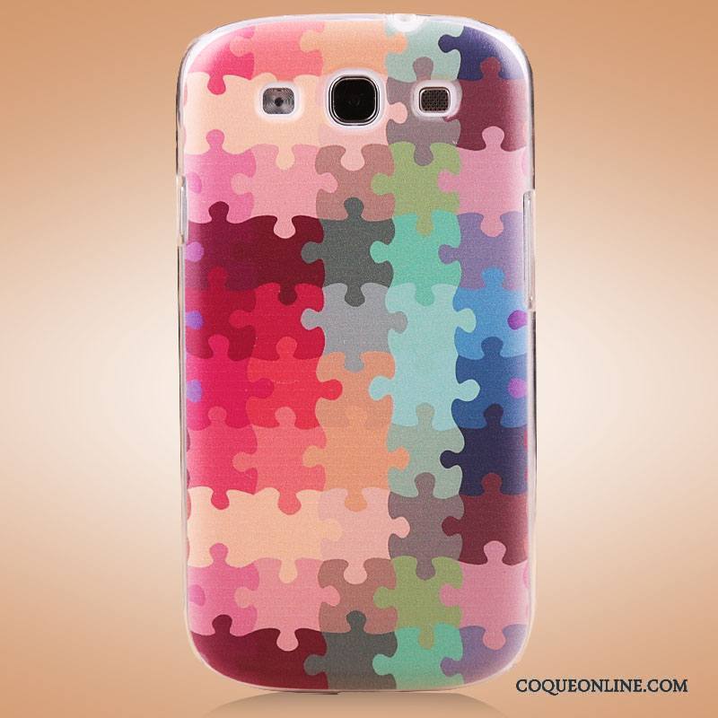 Samsung Galaxy S3 Coque De Téléphone Étoile Multicolore Étui Peinture Délavé En Daim Protection