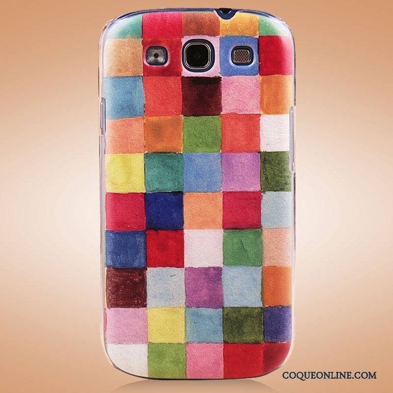 Samsung Galaxy S3 Coque De Téléphone Étoile Multicolore Étui Peinture Délavé En Daim Protection