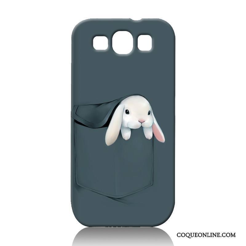 Samsung Galaxy S3 Dessin Animé Noir Coque De Téléphone Blanc Étoile Étui Protection