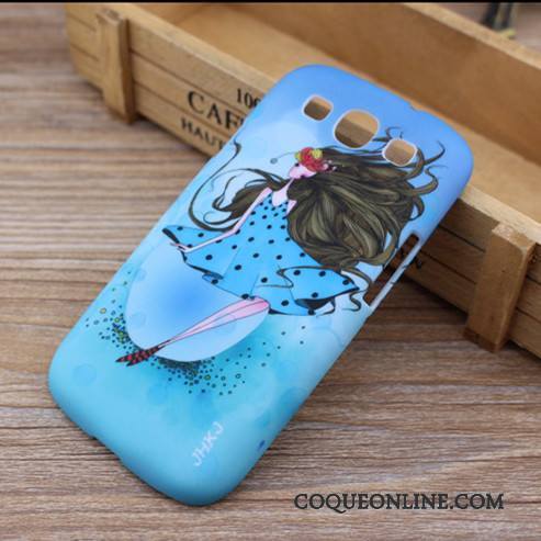 Samsung Galaxy S3 Délavé En Daim Difficile Étui Vert Étoile Coque De Téléphone Dessin Animé