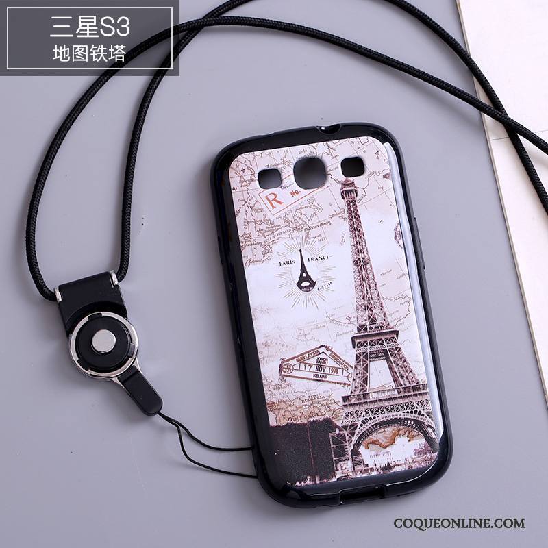 Samsung Galaxy S3 Multicolore Ornements Suspendus Dessin Animé Silicone Étoile Coque De Téléphone Étui