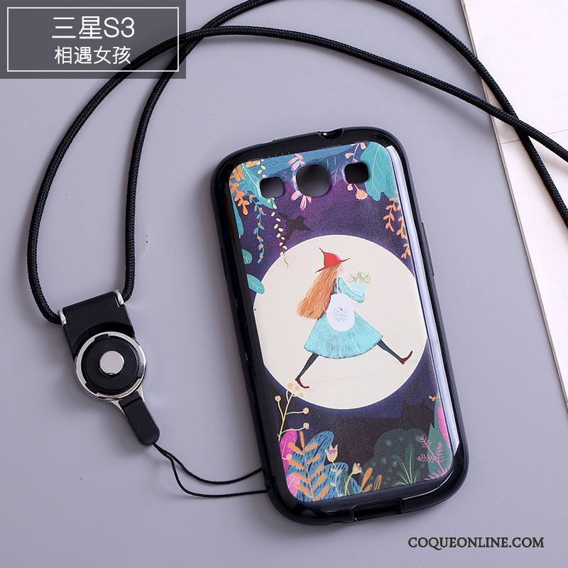 Samsung Galaxy S3 Multicolore Ornements Suspendus Dessin Animé Silicone Étoile Coque De Téléphone Étui