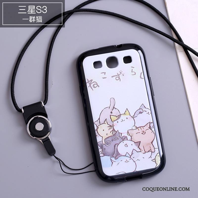 Samsung Galaxy S3 Multicolore Ornements Suspendus Dessin Animé Silicone Étoile Coque De Téléphone Étui