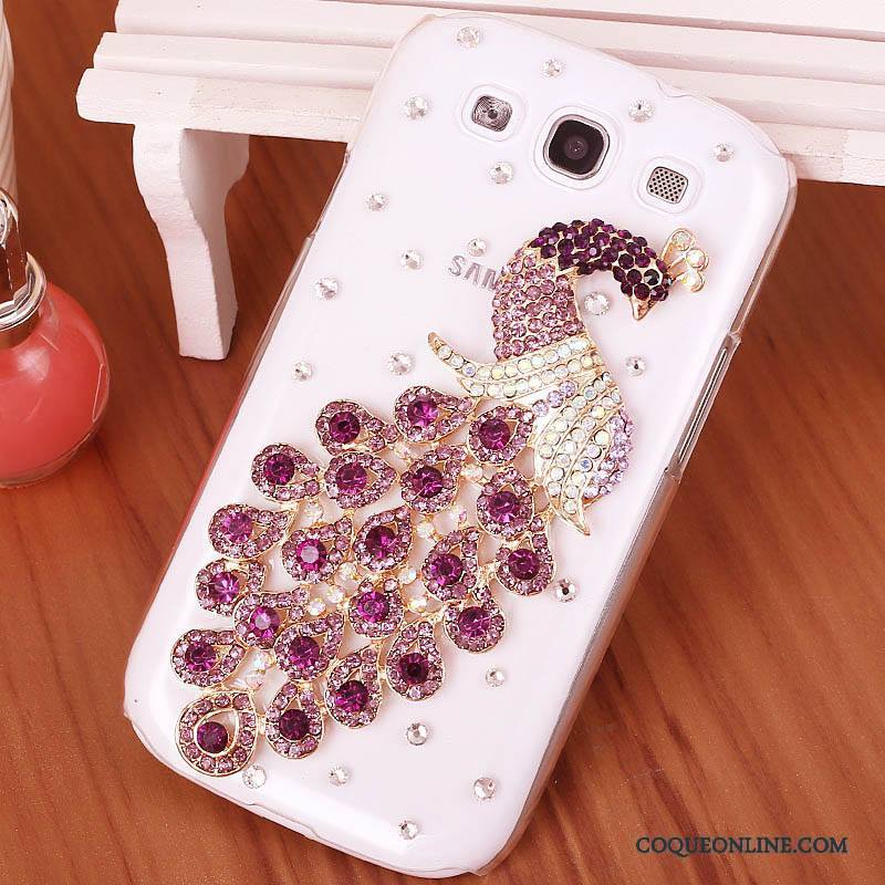 Samsung Galaxy S3 Téléphone Portable Coque De Téléphone Étui Strass Difficile Violet Étoile