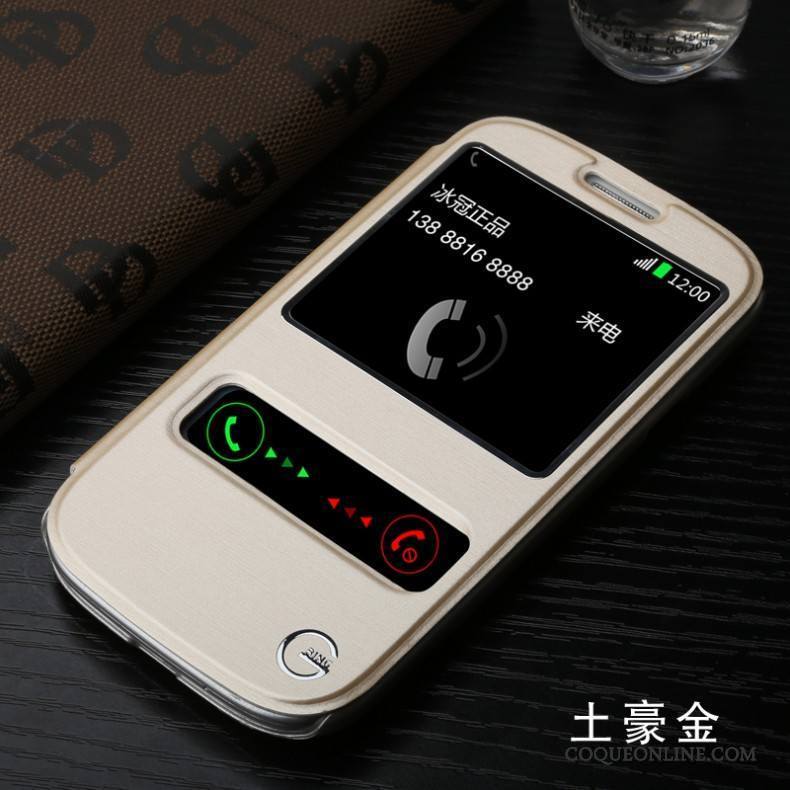 Samsung Galaxy S3 Étui En Cuir Étoile Coque De Téléphone Protection Téléphone Portable Blanc