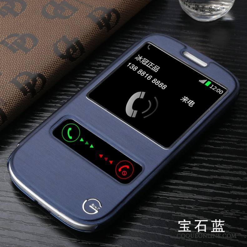 Samsung Galaxy S3 Étui En Cuir Étoile Coque De Téléphone Protection Téléphone Portable Blanc