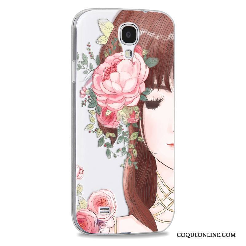 Samsung Galaxy S4 Coque Tendance Rose Incassable Étoile Protection Étui Dessin Animé