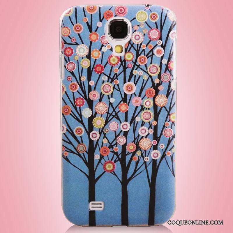 Samsung Galaxy S4 Coque Étui Peinture Étoile De Téléphone Bleu Protection