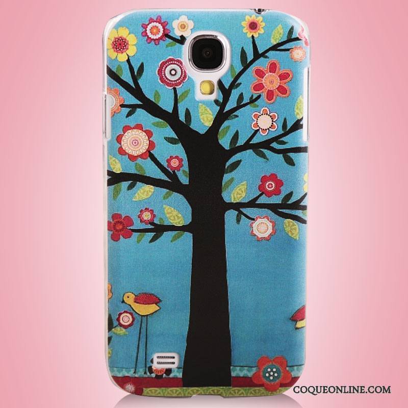 Samsung Galaxy S4 Coque Étui Peinture Étoile De Téléphone Bleu Protection