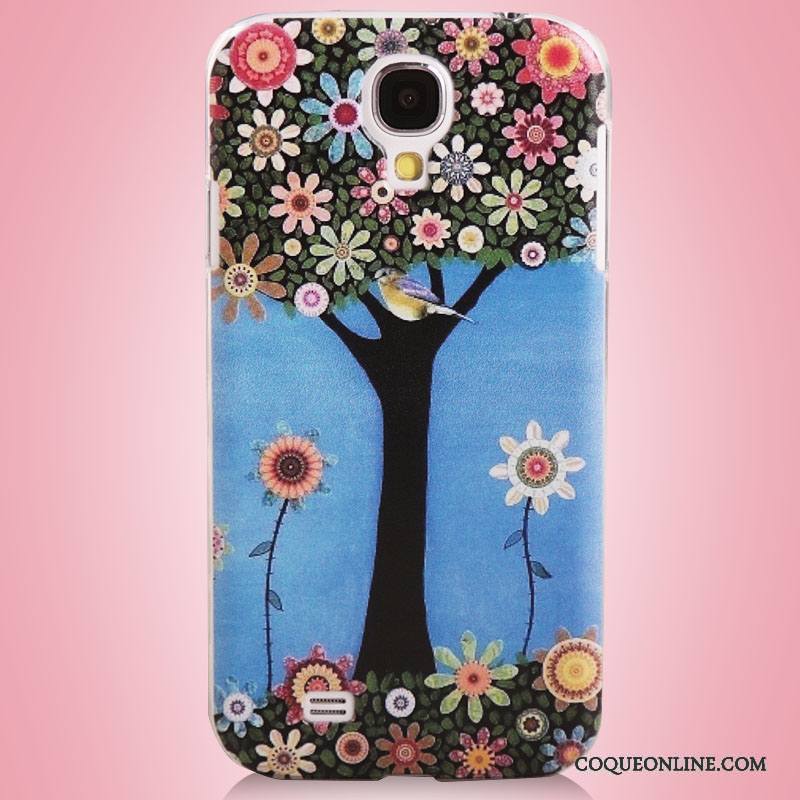 Samsung Galaxy S4 Coque Étui Peinture Étoile De Téléphone Bleu Protection